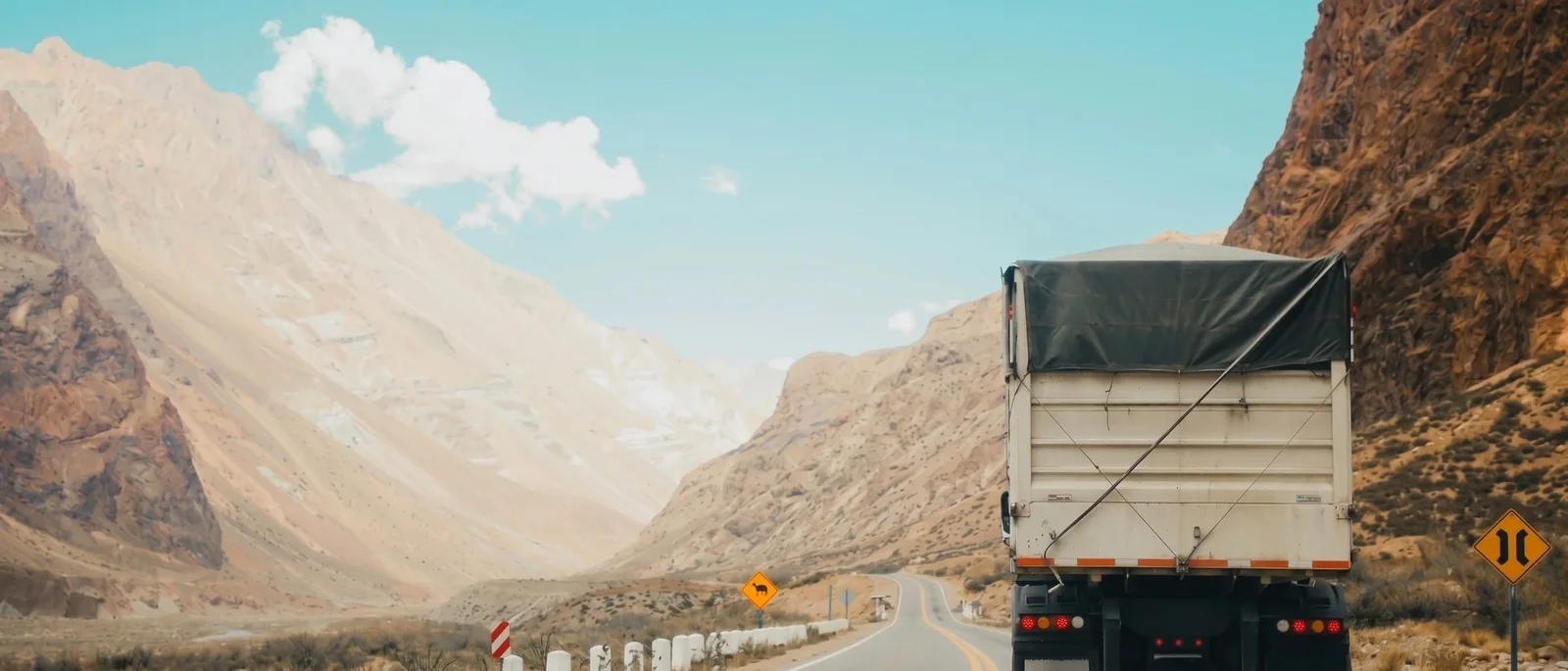 Commercial logistics freight corridor and highway transportation